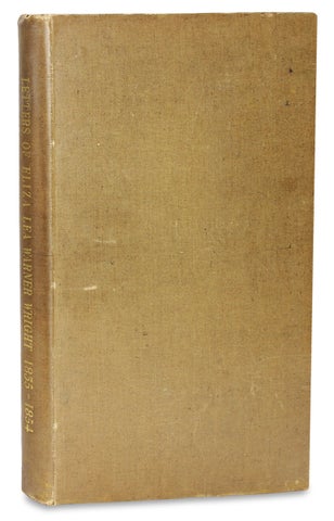 [Letters of Eliza Lea Warner Wright, 1835–1854 (spine title)].