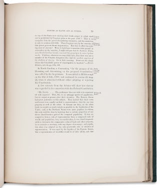 An Historical Research respecting the Opinions of the Founders of the Republic on Negroes as Slaves, as Citizens, and as Soldiers. [one of 50 copies printed on large paper]