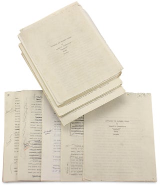 C.1930–1945 Archive of 35 Typed Manuscripts for Novels and Short Stories by Donald M. Kirkpatrick, Noted Bermuda Artist, and his Wife, Artist Renée D. Kirkpatrick.