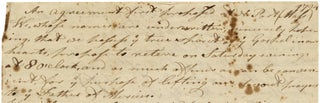 An agreement first proposed at N. Port (Mass.)...for ye purpose of lifting our devout prayers to ye Father of Mercies. [opening lines of a 1794 Manuscript Articles of Agreement for a millennial religious revival; with a list of New England subscribers, women and men].