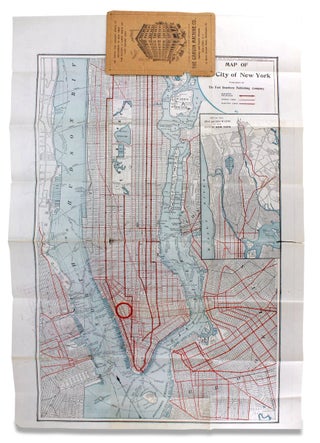 Pocket Map of Greater New York. [1896 Chicago Imprint]