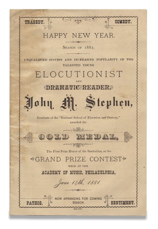 3729287] Happy New Year. Season of 1882…Elocutionist and Dramatic Reader, John M....