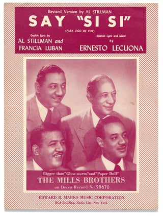 [Mills Brothers:] Good-Bye Blues [and:] Say “Si Si” (Para Vigo Me Voy).