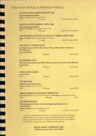 [Collection: The Association for the Study of Negro Life and History, Inc., 57th Anniversary ...1972].