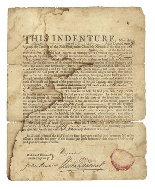 [1807 Document Signed by Elisha Boudinot, Revolutionary War Patriot and New Jersey Supreme Court Justice].