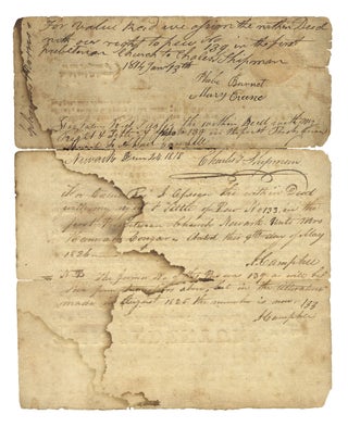 [1807 Document Signed by Elisha Boudinot, Revolutionary War Patriot and New Jersey Supreme Court Justice].