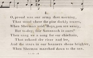 Sherman’s March to the Sea. Words by Adjt. S.H.M. Byers of Iowa. Music by F.B. Plimpton. [sheet music]