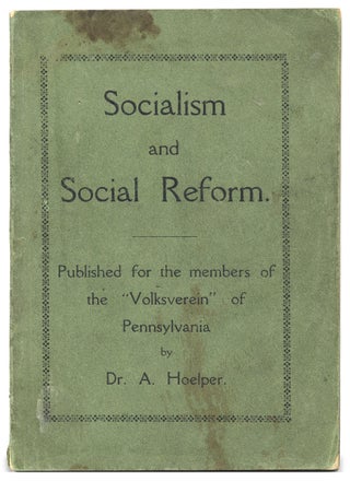 3729778] Socialism and Social Reform. Published for the members of the “Volksverein” of...