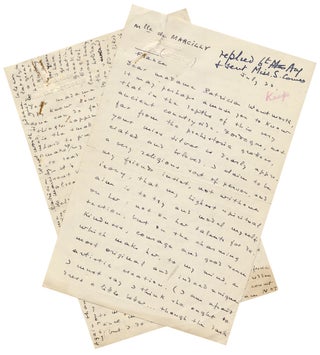 3729792] [Two Fan Letters from a Woman to British Crime Fiction Writer Patricia Wentworth...