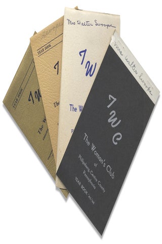 “The Woman’s Club of Philipsburg, Pennsylvania Year Book,” 1936–1963; 11 Yearbooks with 2 other club booklets.