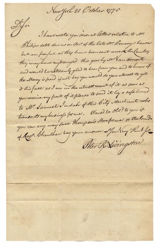 [1775 to c.1848-1849, Livingston Family of New York Archive of Letters, Indentures, Articles of Agreement, and other Manuscripts].