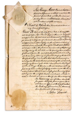 1766 Manuscript Will of Rulef Deryea, i.e., Roelof Duryea, i.e., Rulof Duryee of Oyster Bay, Queens County, Long Island, New York.