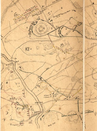 [1846 Hand-Colored Map: Plan of the Battle of Brandywine. September 11th, 1777. Compiled from an Actual Survey made during the summer of 1846].