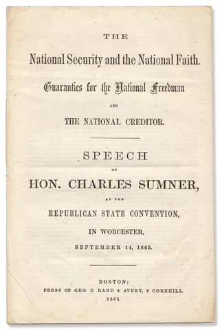 3730196] The National Security and the National Faith. Guaranties [sic] for the National Freedman...