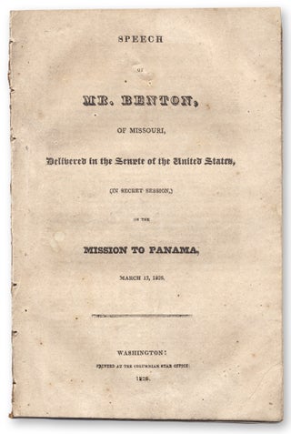 3730330] [Latin America:] Speech of Mr. Benton, of Missouri, Delivered in the Senate of the...
