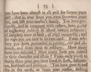 The Intent of Capital Punishment. A Discourse Delivered in the City of New-Haven, October 20, 1790. Being the Day of the Execution of Joseph Mountain, for a Rape.