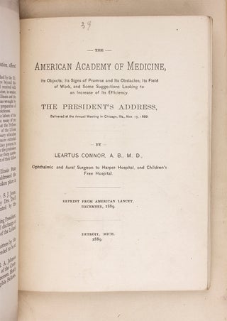 [1876 to 1891 American Academy of Medicine Sammelband].