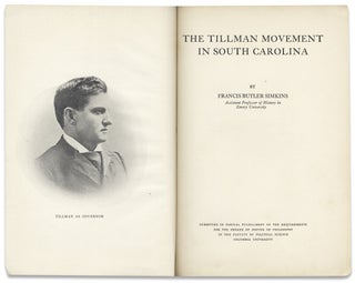 The Tillman Movement in South Carolina. [Dissertation]