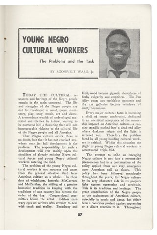 Youth Review. Spring 1953. [Vol 1. No. 1]