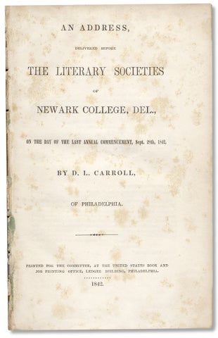 3730480] An address delivered before the literary Societies of Newark College, Del., on the day...