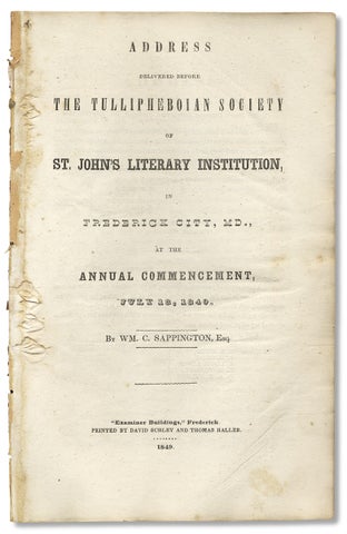 3730532] Address Delivered Before the Tullipheboian Society of St. John’s Literary Institution,...