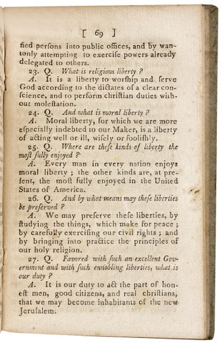 The Christian’s Manual; Containing Some Thoughts on the following Subjects, viz. I.—On the Articles of the Christian Faith…II.—On Baptism…III.—On the Lord’s Supper. IV.—On Prayer…V.—On Civil Government…to which is added, A part of a celebrated Sermon, on the neglect of Public Worship. ...