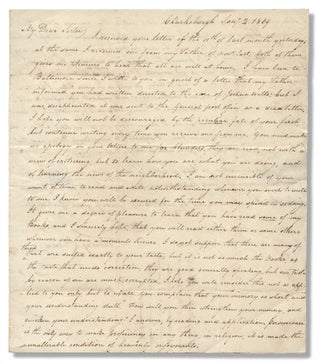 [1809 Autograph Letter Signed from Thomas L. Budd of Clarksburgh, Maryland writing to Ann Budd, near New Mills, New Jersey].
