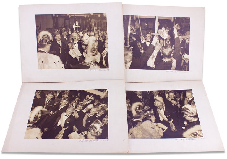 [3730788] [Four Original Photographs of a 1938 Shchlaraffia Gathering]. H M. Basken, photographer.