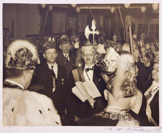 [Four Original Photographs of a 1938 Shchlaraffia Gathering].