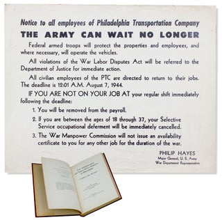 3730793] [Labor Strikes against Black Americans] Notice to all employees of Philadelphia...