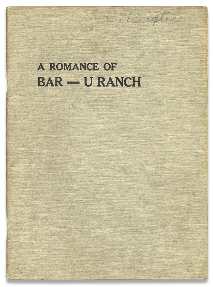 [3730828] Romance of Bar-U Ranch. A Novelette. The Fourth Year English Class of Excelsior High School.