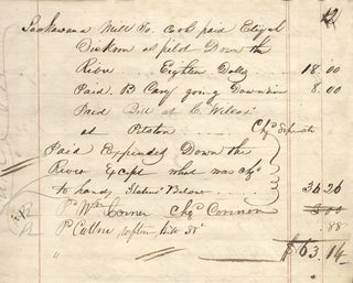 [1830–1831 Manuscript Daybook kept by U. Cashman & Co., Merchant and Agent for the Lackawanna Lumber Mill in Luzerne (now Lackawanna) County, Pennsylvania].