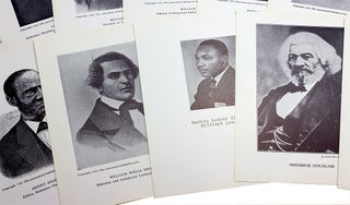 22 portraits of notable Black American for home or classroom display, likely from One Hundred Pictures of Distinguished Negroes.