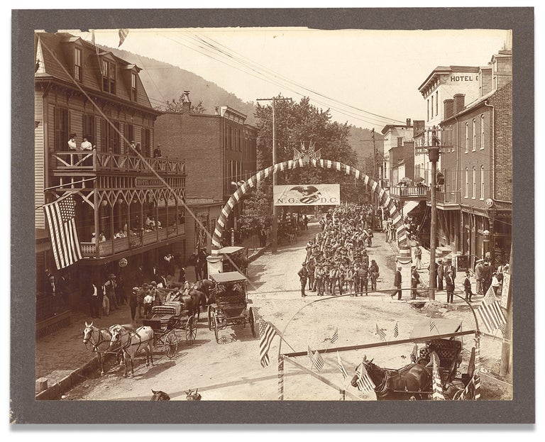 [3730964] [Circa 1909 – 1914 Harpers Ferry, West Virginia Military Parade Photograph]. Unkwn.