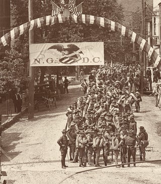 [Circa 1909 – 1914 Harpers Ferry, West Virginia Military Parade Photograph].