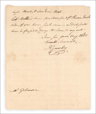 1787 autograph letter signed by John Gunby, American Revolution Brigadier-General from Rehobeth, Somerset County, Maryland.