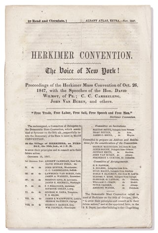 3731042] Herkimer Convention. The Voice of New York! Proceedings of the Herkimer Mass Convention...