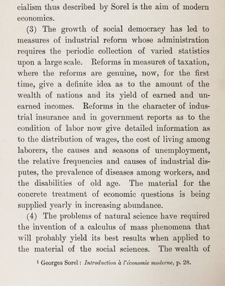 Laws of Wages: An Essay in Statistical Economics. [First Edition]