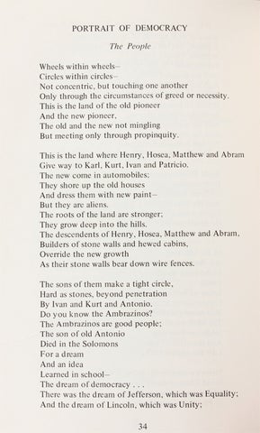 Ballads of the Hard Hills and other Poems.