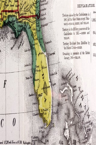 Map of the United States, Showing the Territory in Possession of the Federal Union, January, 1864.