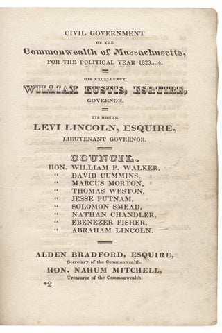 Rules and Orders to be Observed in the House of Representatives, of the Commonwealth of Massachusetts for the Year 1823.