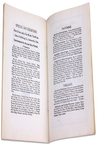 Three unrecorded theatrical pamphlets by the School Publishing Company of Darrowville, Ohio.