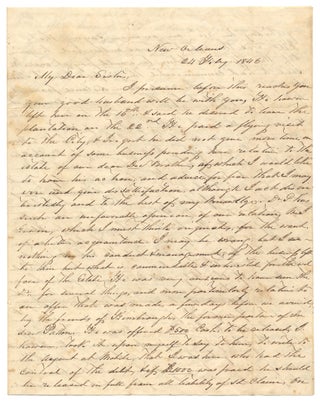 3731246] [1846 Letter from New Orleans by Asheville, North Carolina Merchant James Washington...
