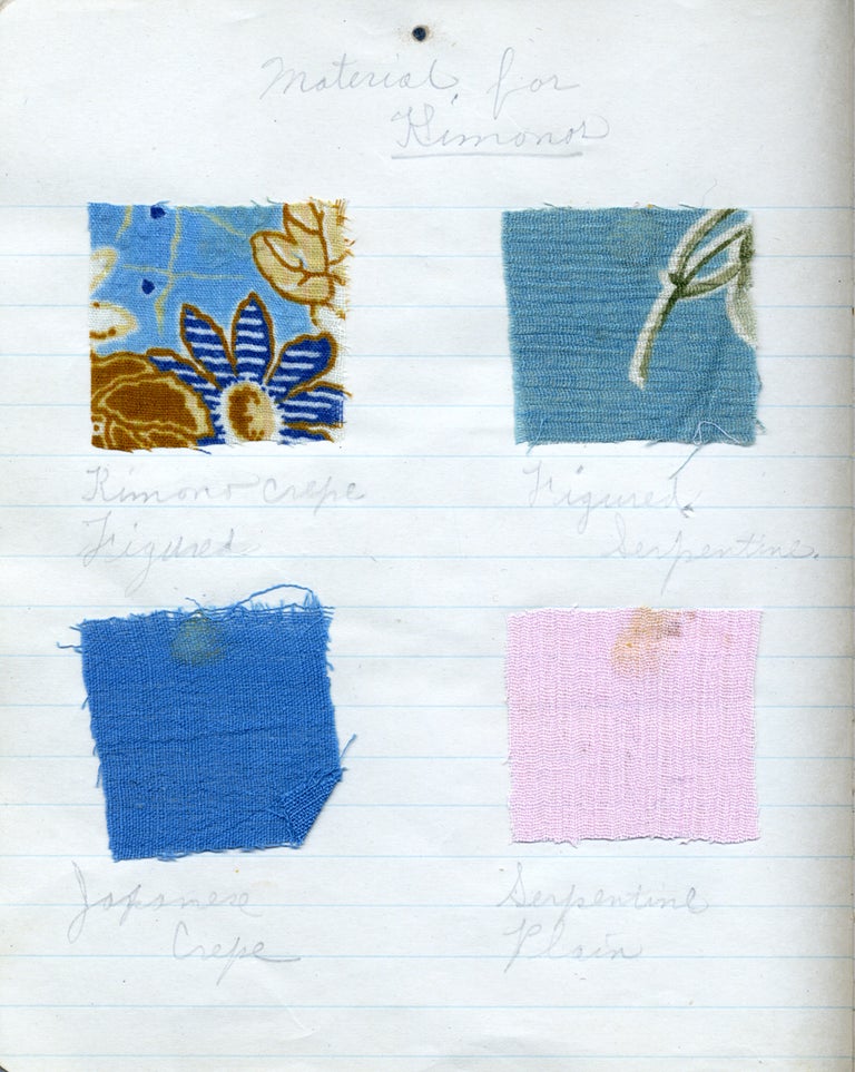 [3731288] Mildred Hagy, Sewing Note Book, 10th Academic. [manuscript caption title]. Mildred Hagy.
