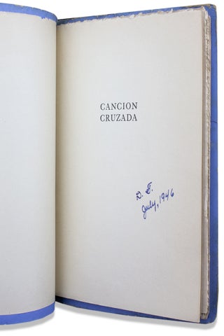 Cancion Cruzada. Prologo de Emilio Ballagas.