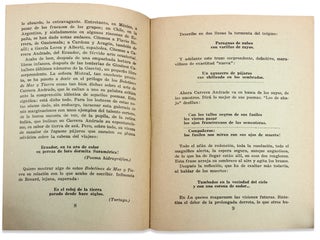 Carrera Andrade y la Crítica. [with annotations by Andrade’s bibliographer]
