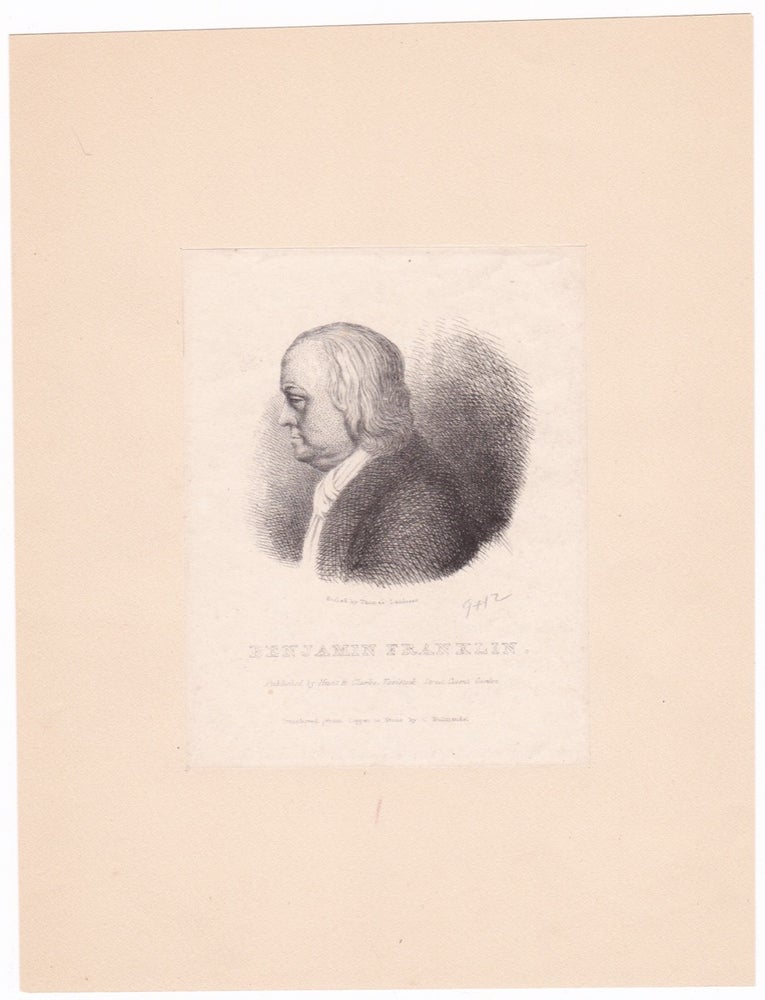 [3731331] Benjamin Franklin. [Portrait]. Thomas LANDSEER.