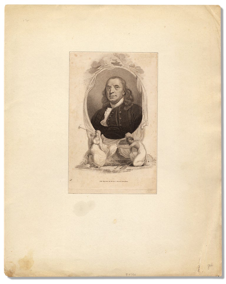 [3731339] [Portrait Engraving of Benjamin Franklin]. Unknown.