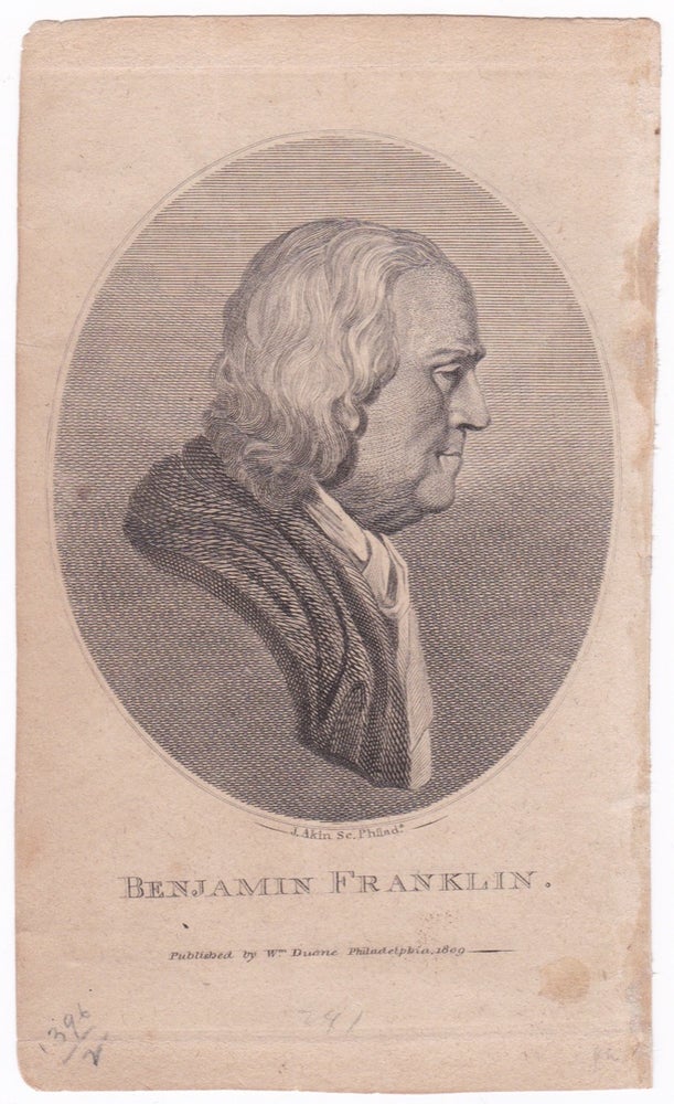 [3731347] Benjamin Franklin. Jean Jacques CAFFIÉRI.
