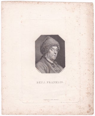 3731358] Benj. Franklin. [Benjamin Franklin Portrait Engraving]. Charles Nicolas after COCHIN